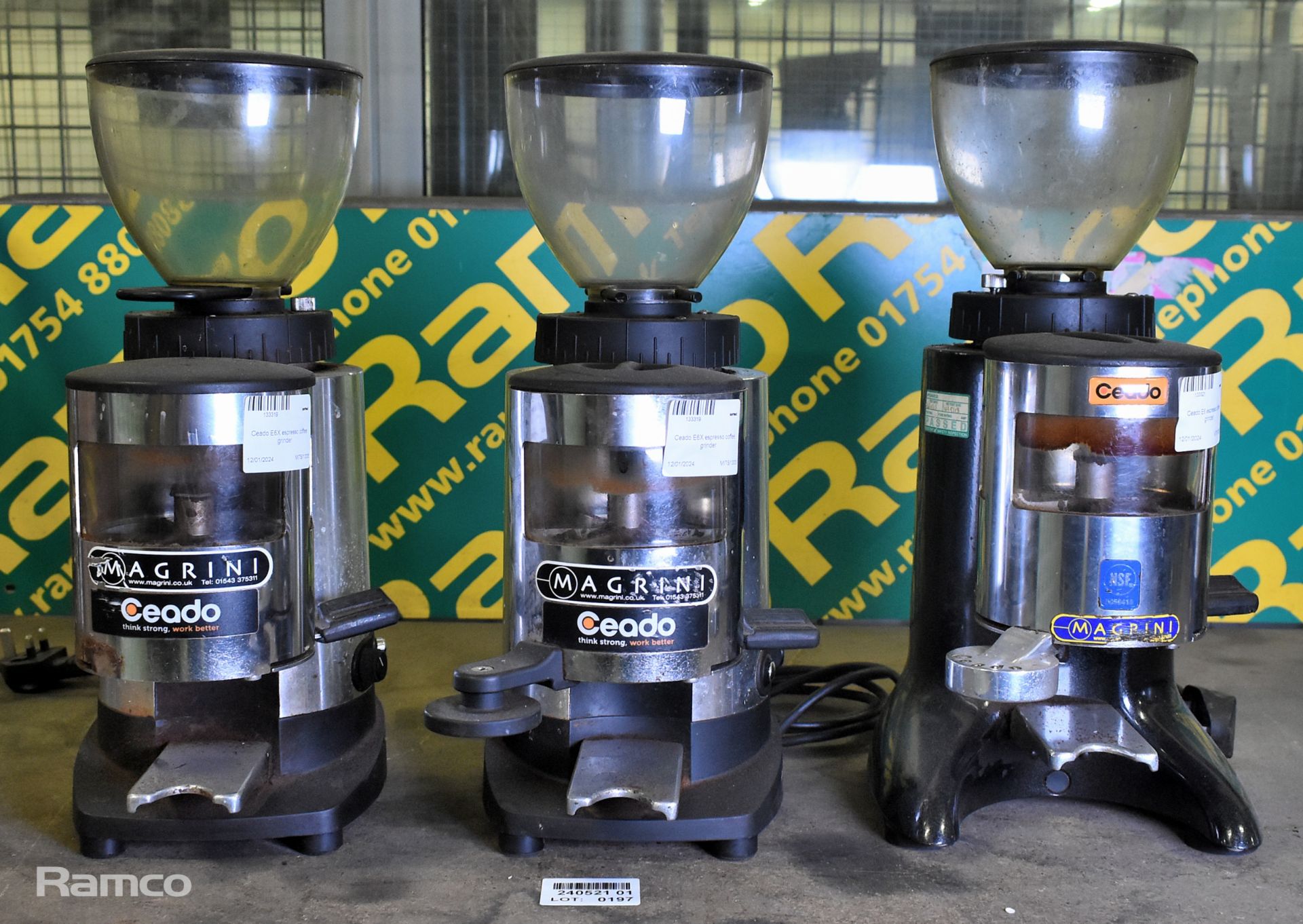 2x Ceado E6X espresso coffee grinders & Ceado E6 espresso coffee grinder