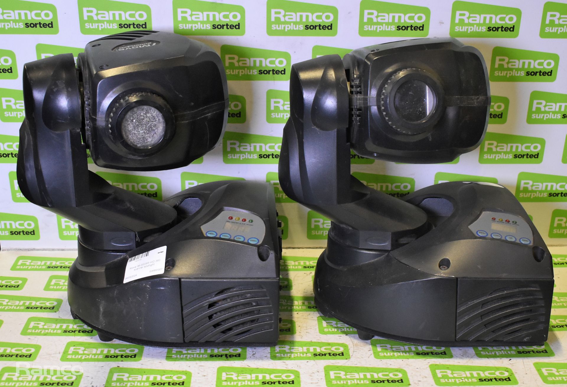 2x iMove IM-200SR-HID 360 scanner spotlights