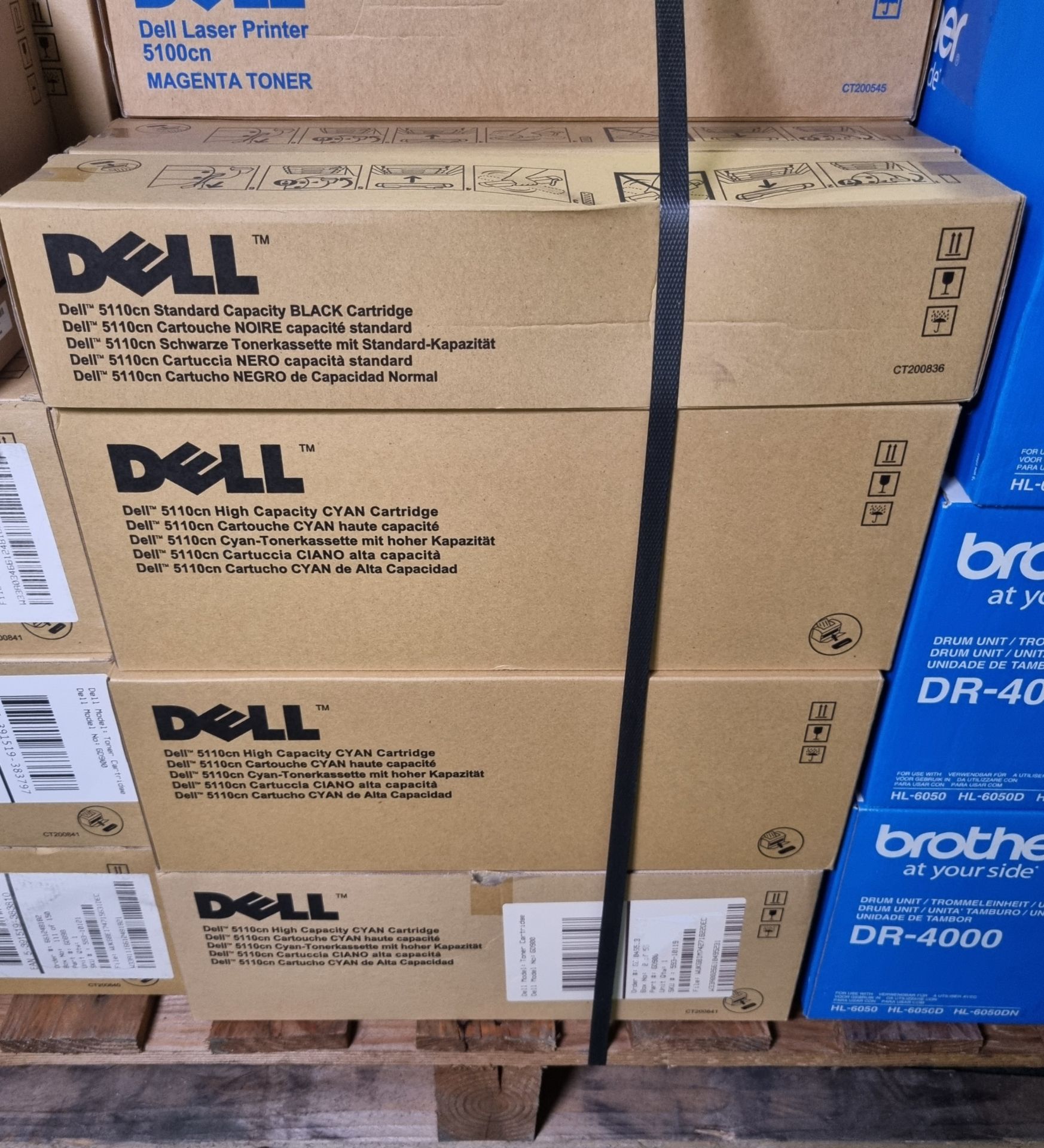 Dell and Brother toner cartridges - 5110cn, TN-4100, DR-4000 and DR3100 - approx. 90 cartridges - Bild 5 aus 5