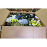 Pallet sized box of scrap textiles - weight 177kg