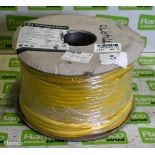 1x Roll of 1.5mm yellow flex cable - 100m approx.