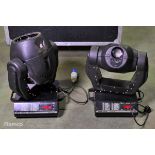 Two moving heads 640 Future light in flight case - L 1100 x W 460 x H 900mm