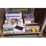 2x Crestron TST-902-DS wireless touch screen docking stations & more - see desc.
