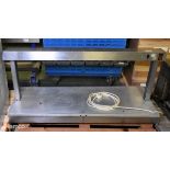 Stainless steel countertop gantry unit - L 1500 x W 500 x D 600mm