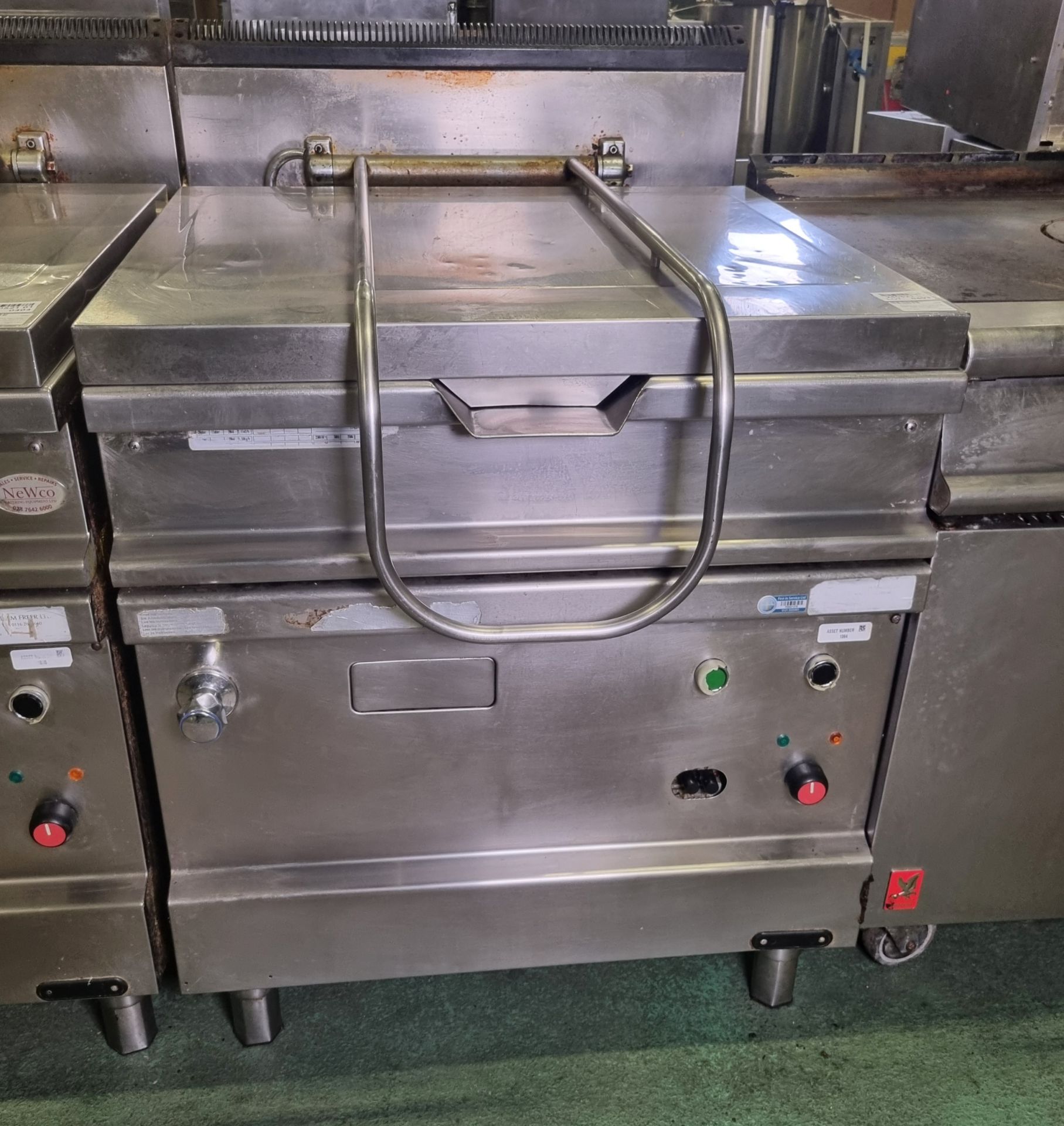 Angelo Po 71RA stainless steel electric bratt pan - W 900 x D 1000 x H 1100mm