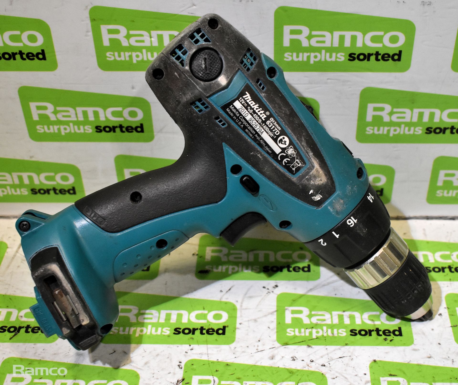 Makita 6317D cordless drill - DC1414T charger, Makita HHR2450 electric rotary hammer drill - Image 8 of 9