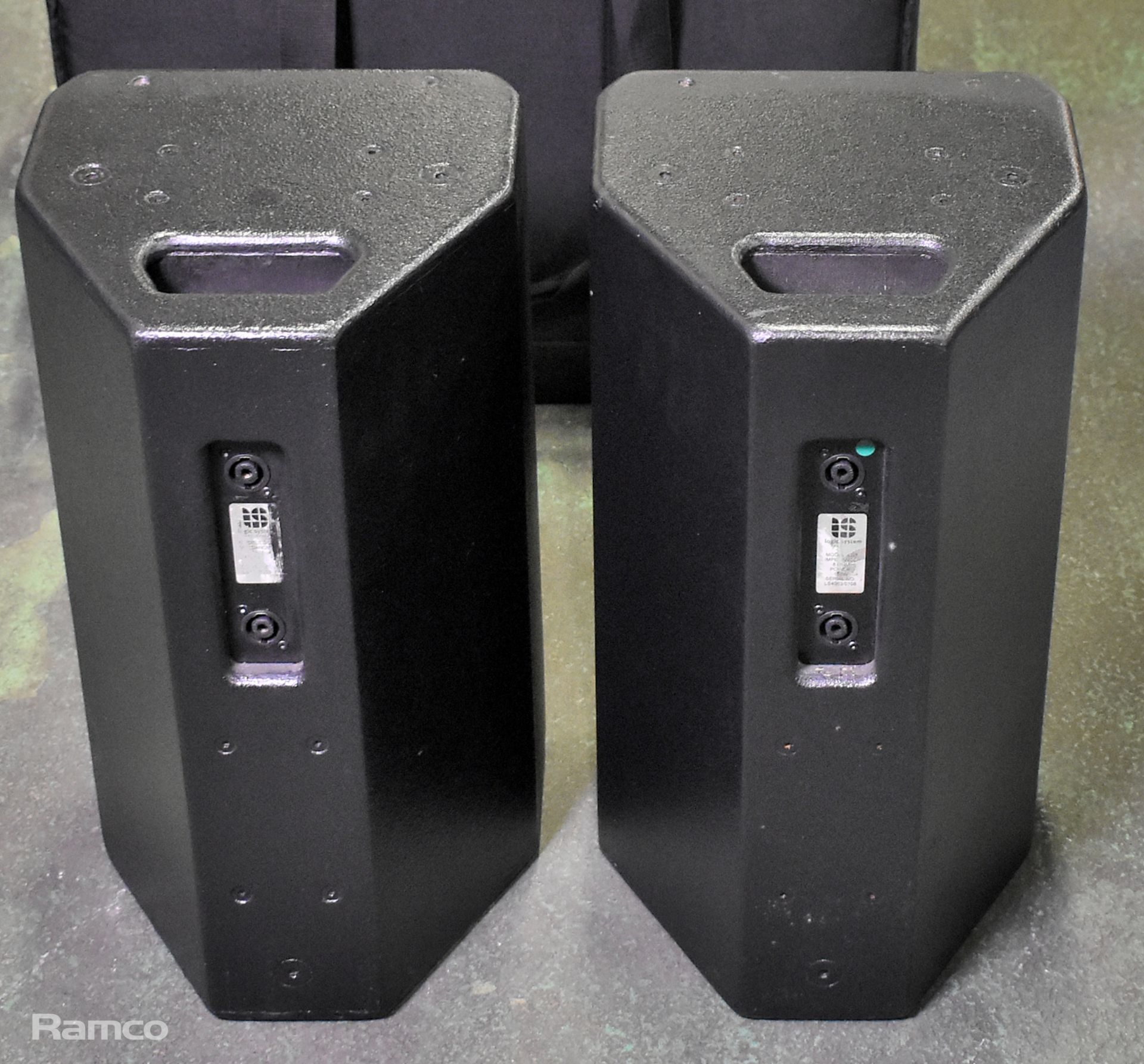 2x Logic LS8 loudspeakers - NL4 connection - recently painted with soft bag - Bild 2 aus 9