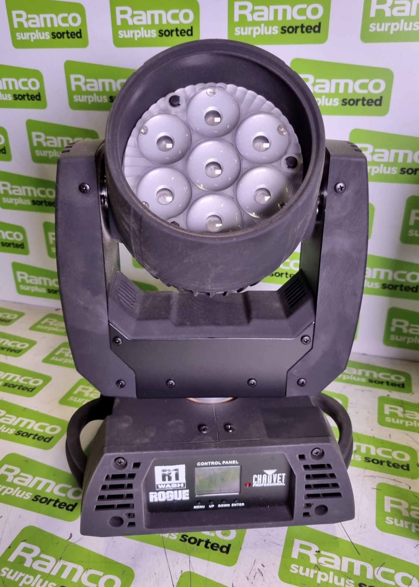 2x Chauvet Pro Rogue R1 wash 7 x 15W LED moving head light units - Image 2 of 8