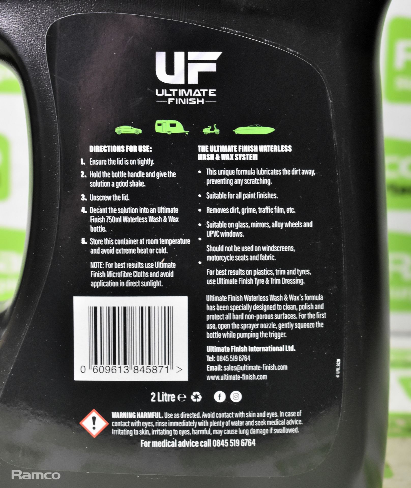 60x Ultimate Finish waterless wash and wax - 2000ml refill bottles - Image 4 of 4
