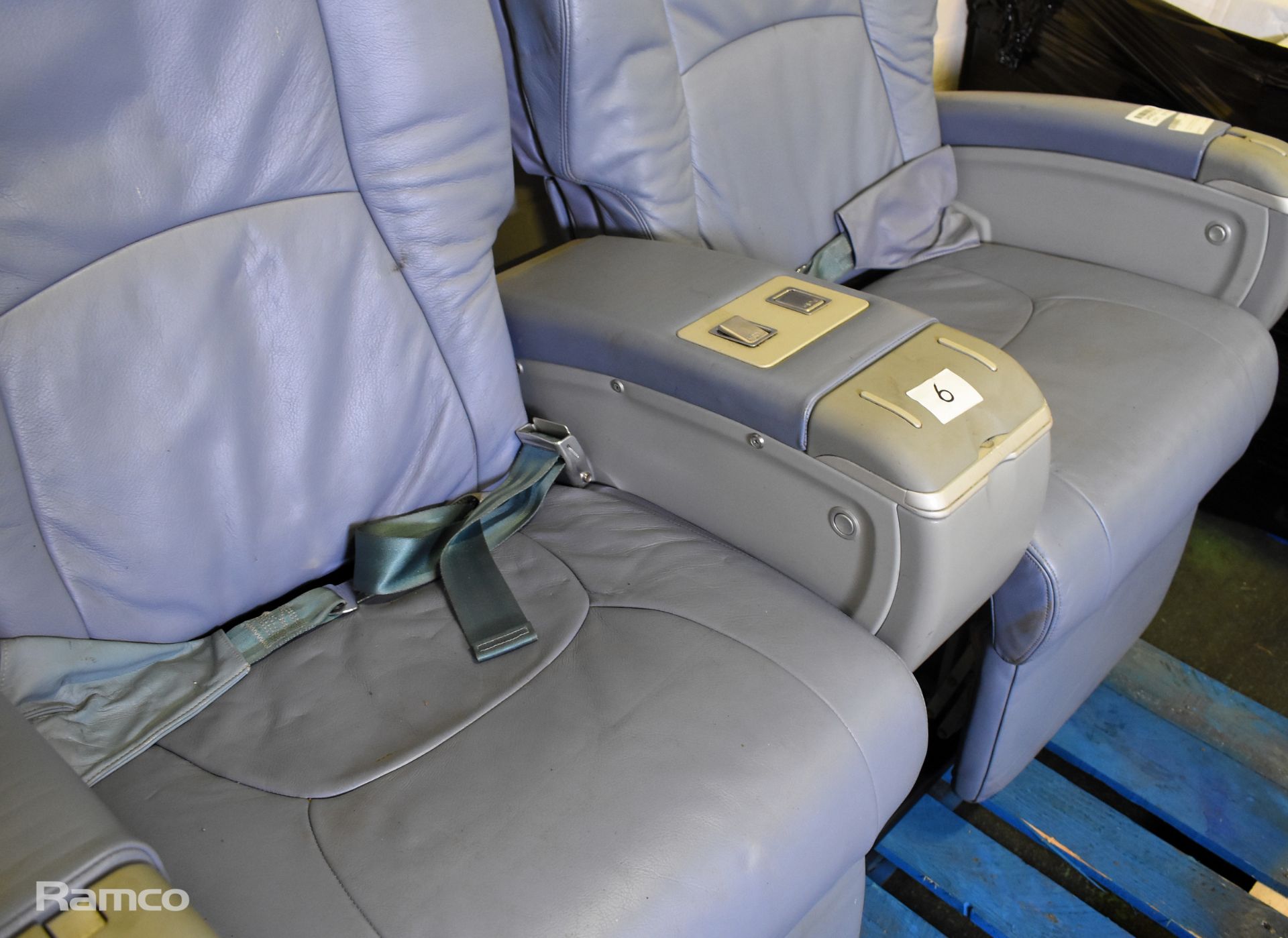Pair of aircraft seats - W 1300 x D 770 x H 1200mm - Image 3 of 8
