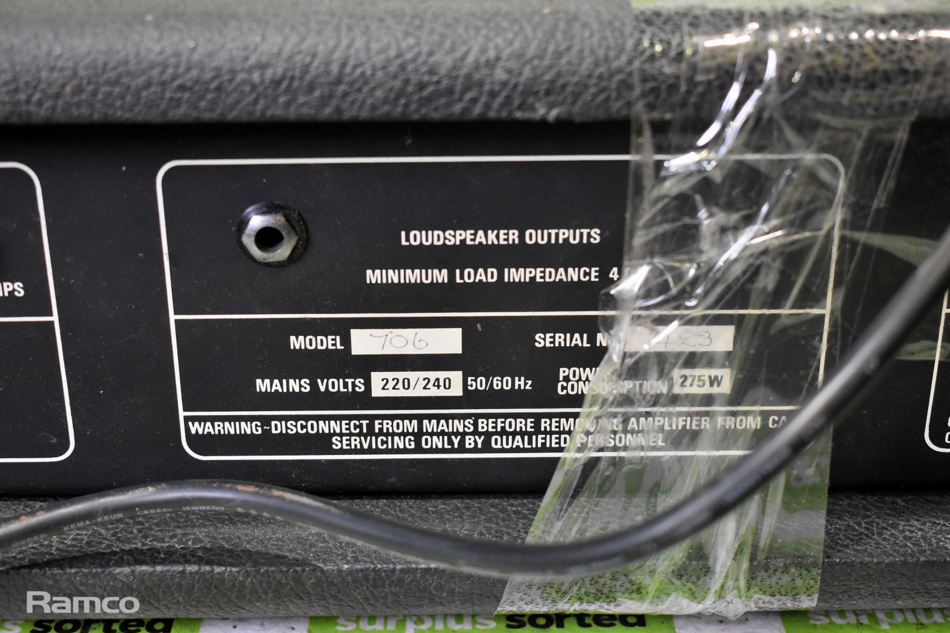 Custom Sound 700 series graphic bass amplifier - Image 5 of 6