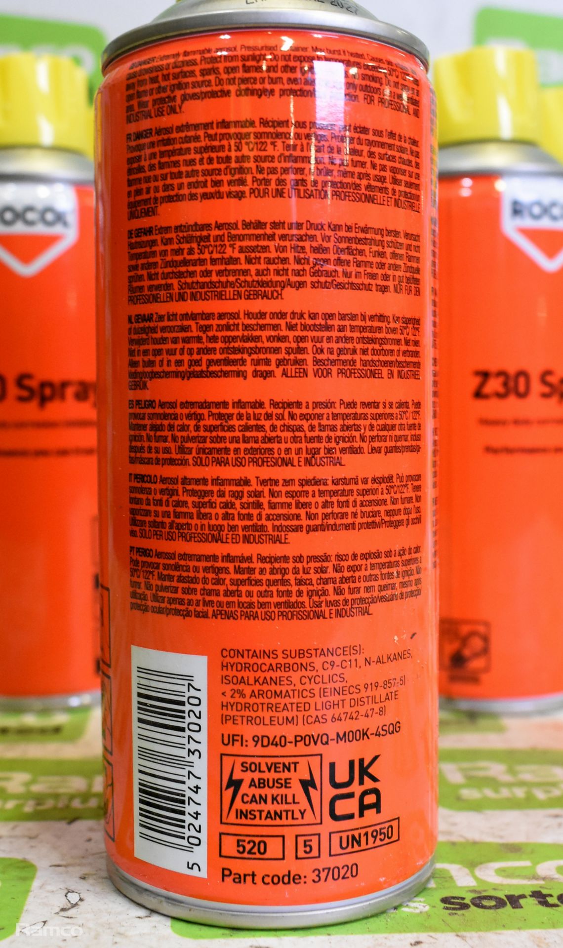 10x cans of Rocol Z30 heavy duty corrosion inhibitor 300ml - Image 3 of 4