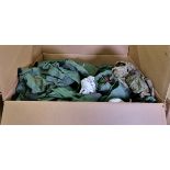 Pallet sized box of scrap textiles - weight 155kg