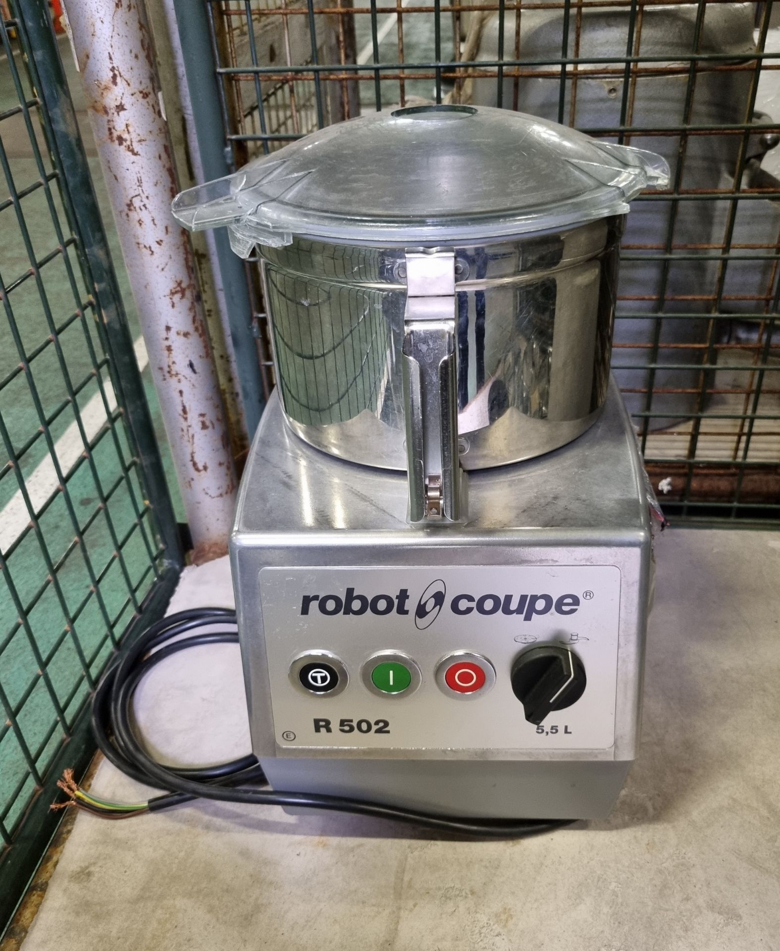 Robot Coupe R 502 food processing machine with bowl and cutting attachment - Image 4 of 6