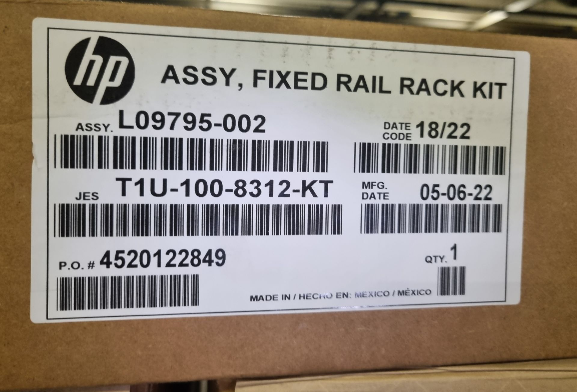 25x HP Assembly fixed rail rack tray kits - Image 2 of 7