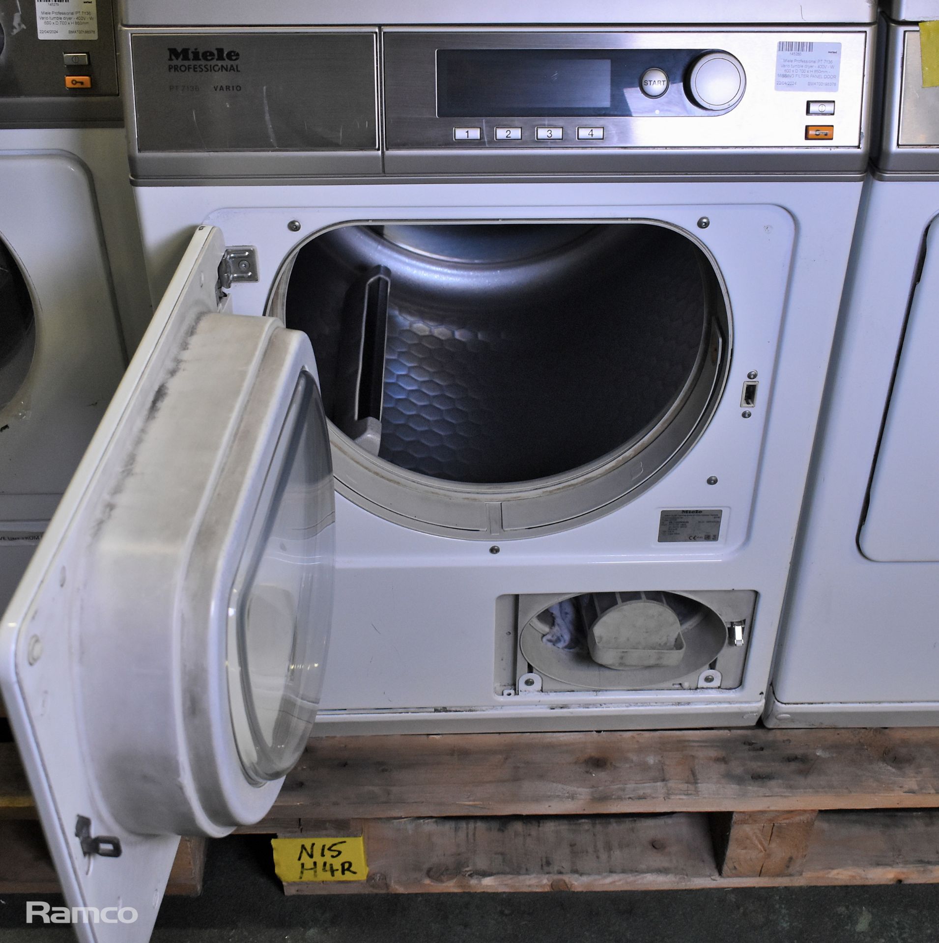 Miele Professional PT 7136 Vario tumble dryer - 400V - W 600 x D 700 x H 850mm - Image 2 of 5