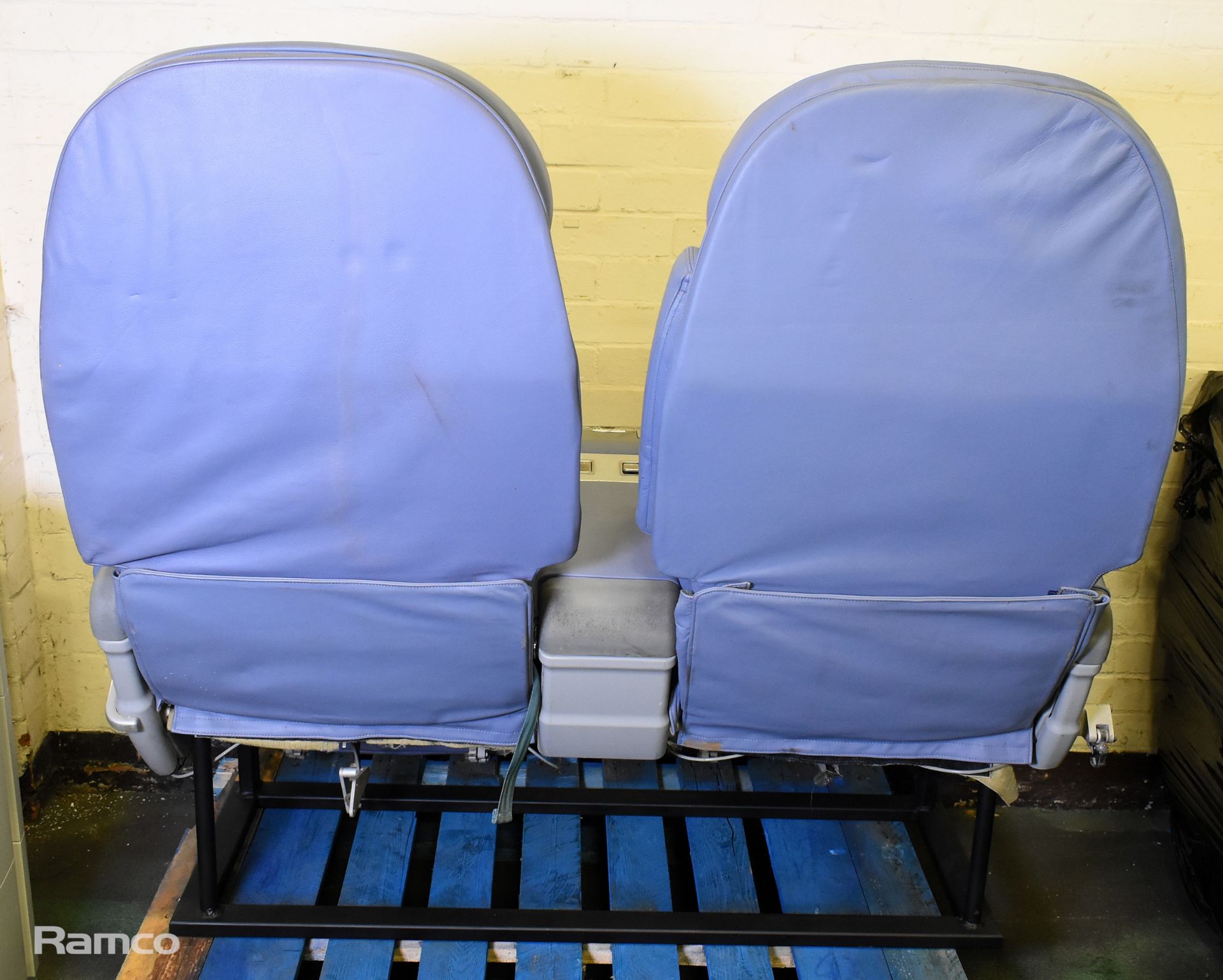 Pair of aircraft seats - W 1300 x D 770 x H 1200mm - Image 5 of 8