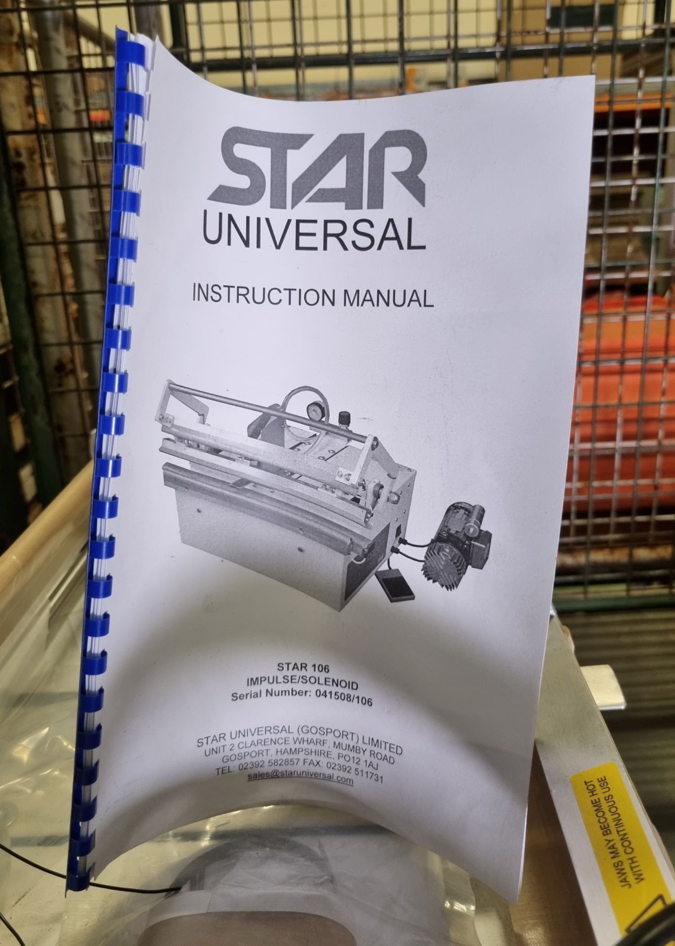 Star Universal 106 vacuum heat sealing machine - Image 6 of 6