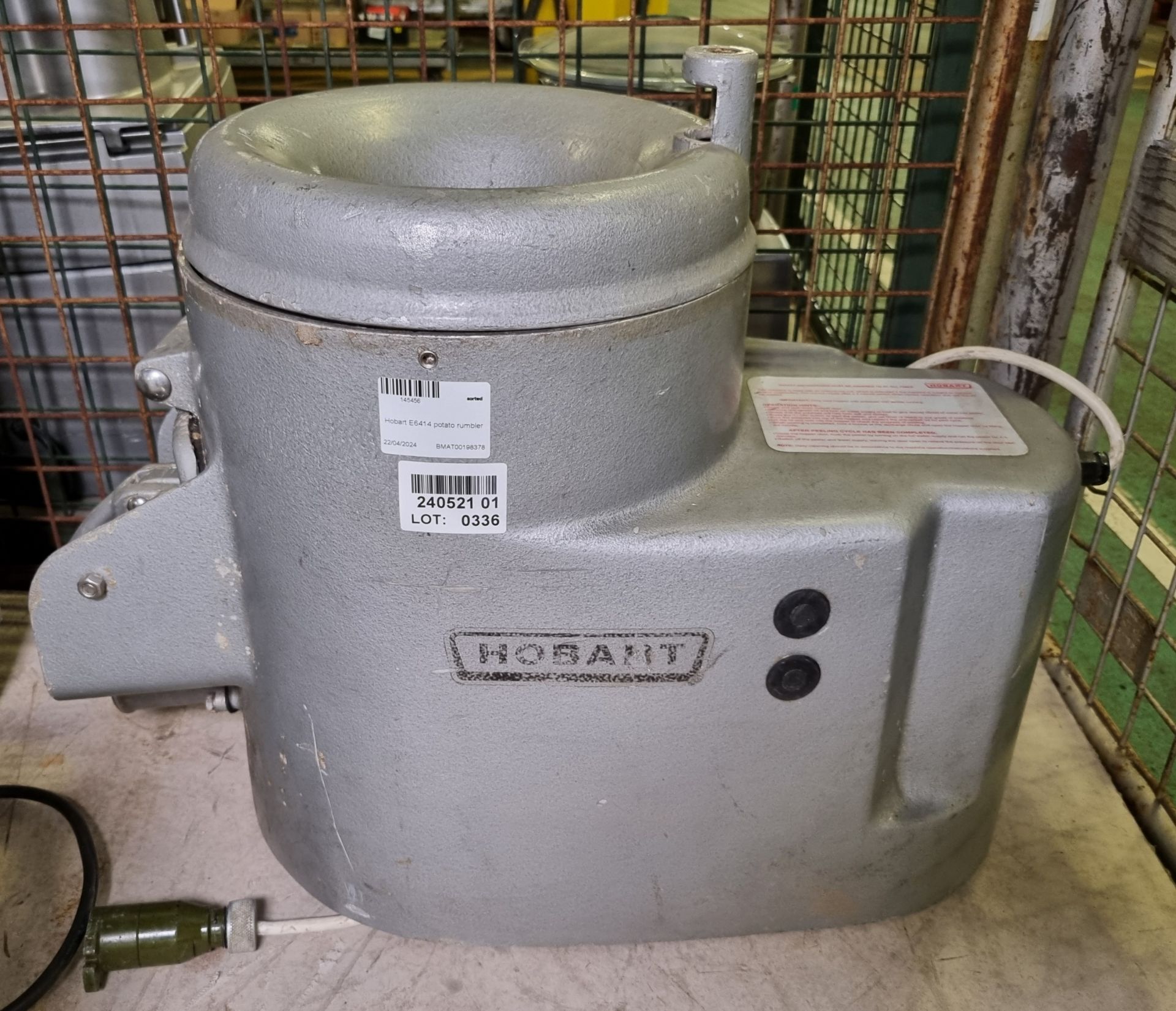 Hobart E6414 potato rumbler