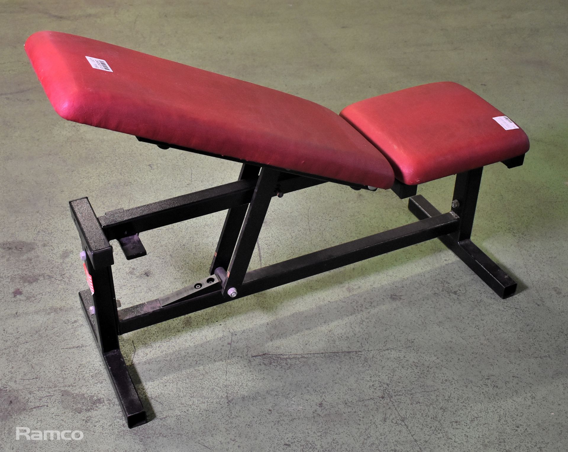 Adjustable weight bench - W 410 x D 1100 x H 430mm - Image 2 of 4