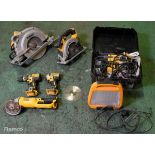 Electrical tools - Dewalt router with case, large circular saw, cordless 18V circular saw