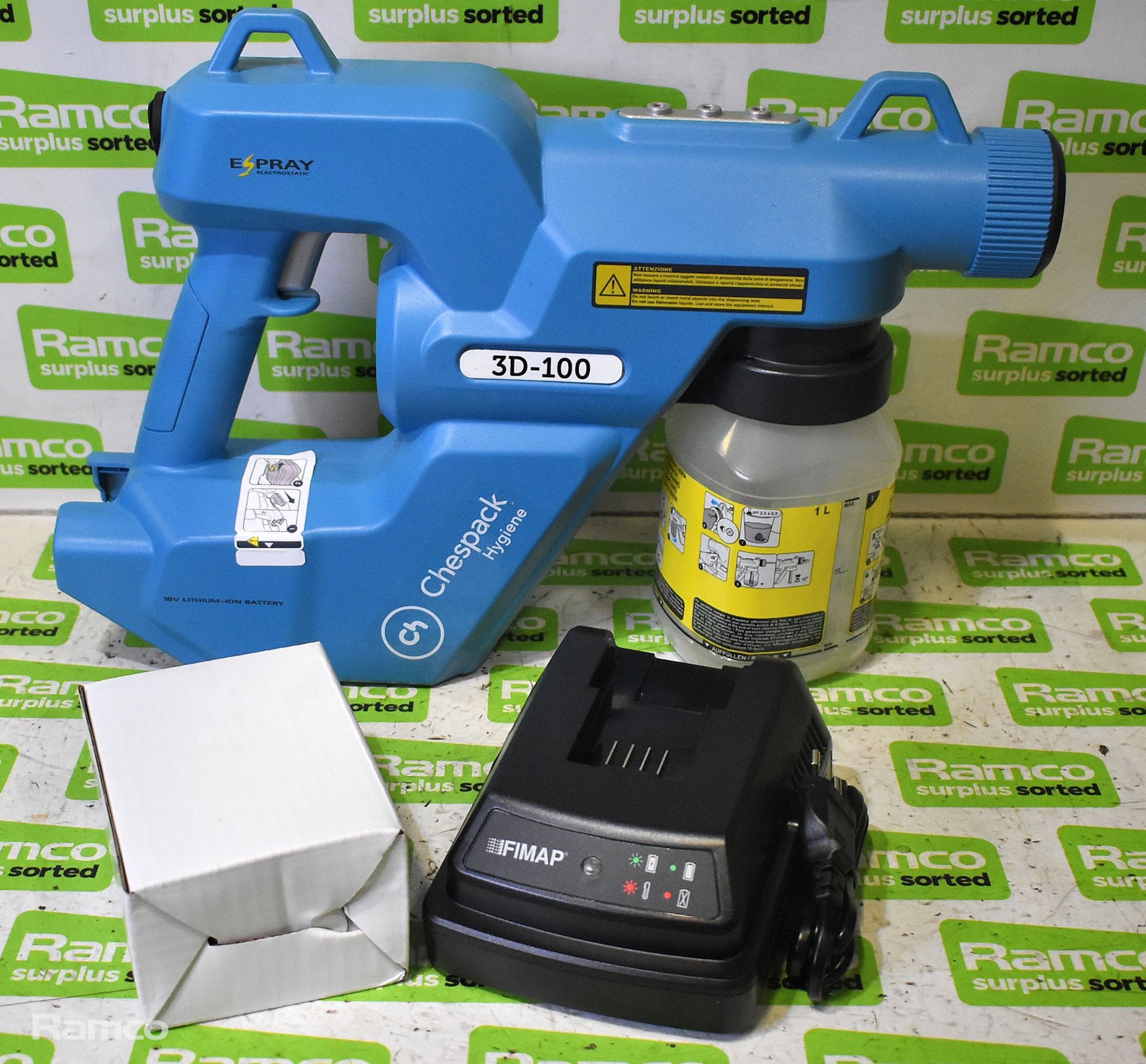 FIMAP E-Spray electrostatic hygienization industrial disinfection gun spray kit - Image 2 of 8