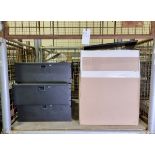 8x Penn Elcom 4U lockable rackmount drawers, 1x 2U rackmount shelf & approx 50x 1U rackmount shelves