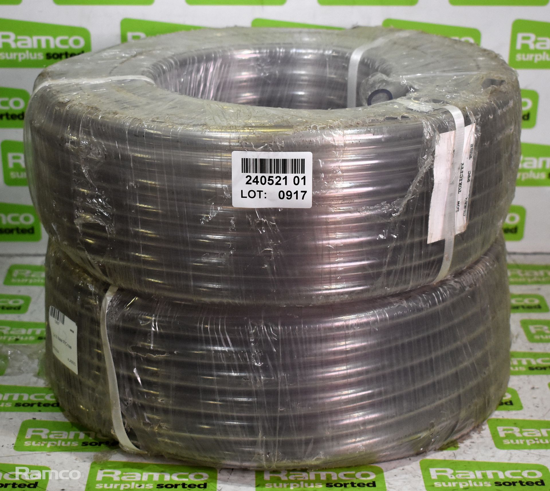 2x reels of PVC hose - 30m