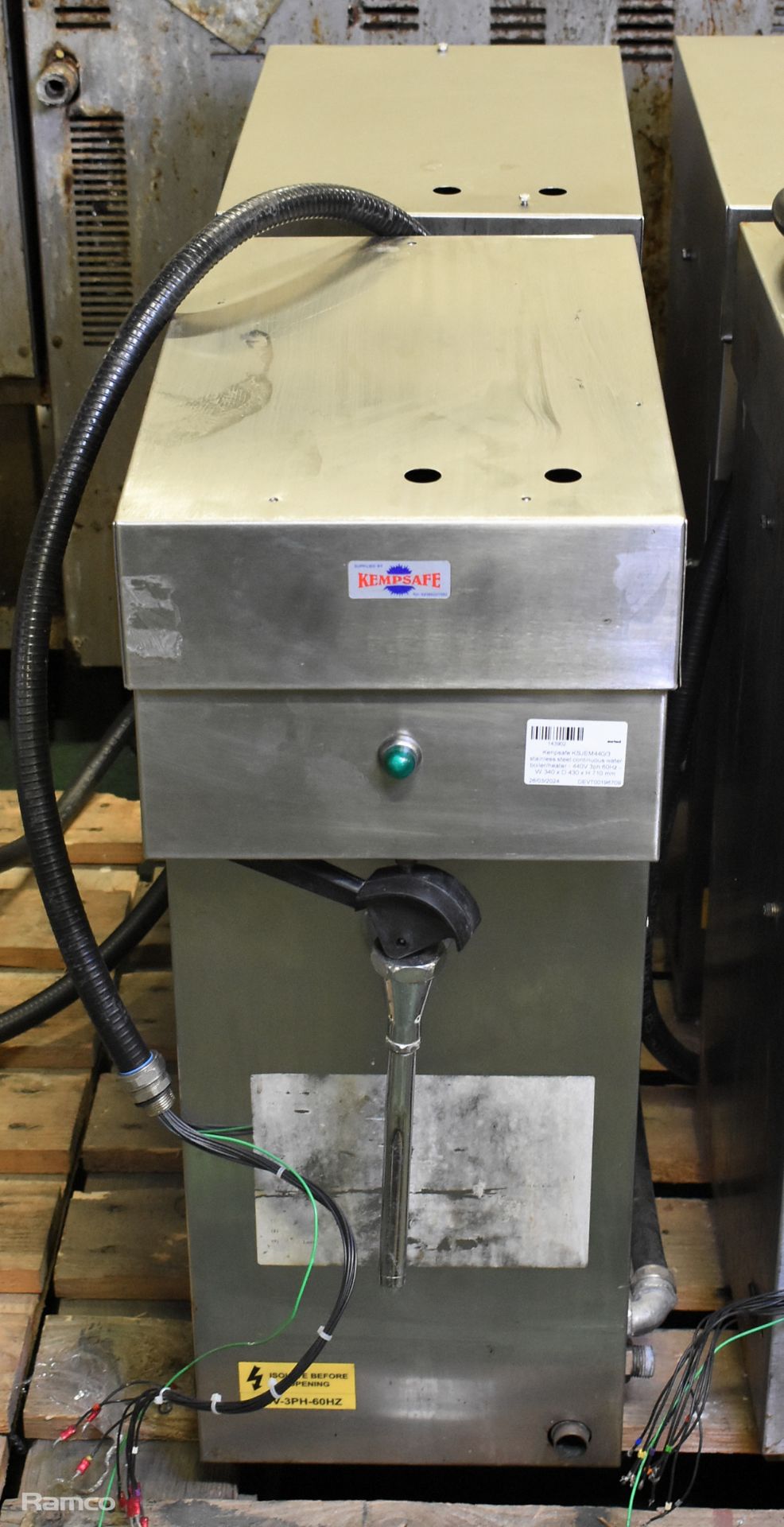 Stainless steel continuous water boiler/heaters - see description for details