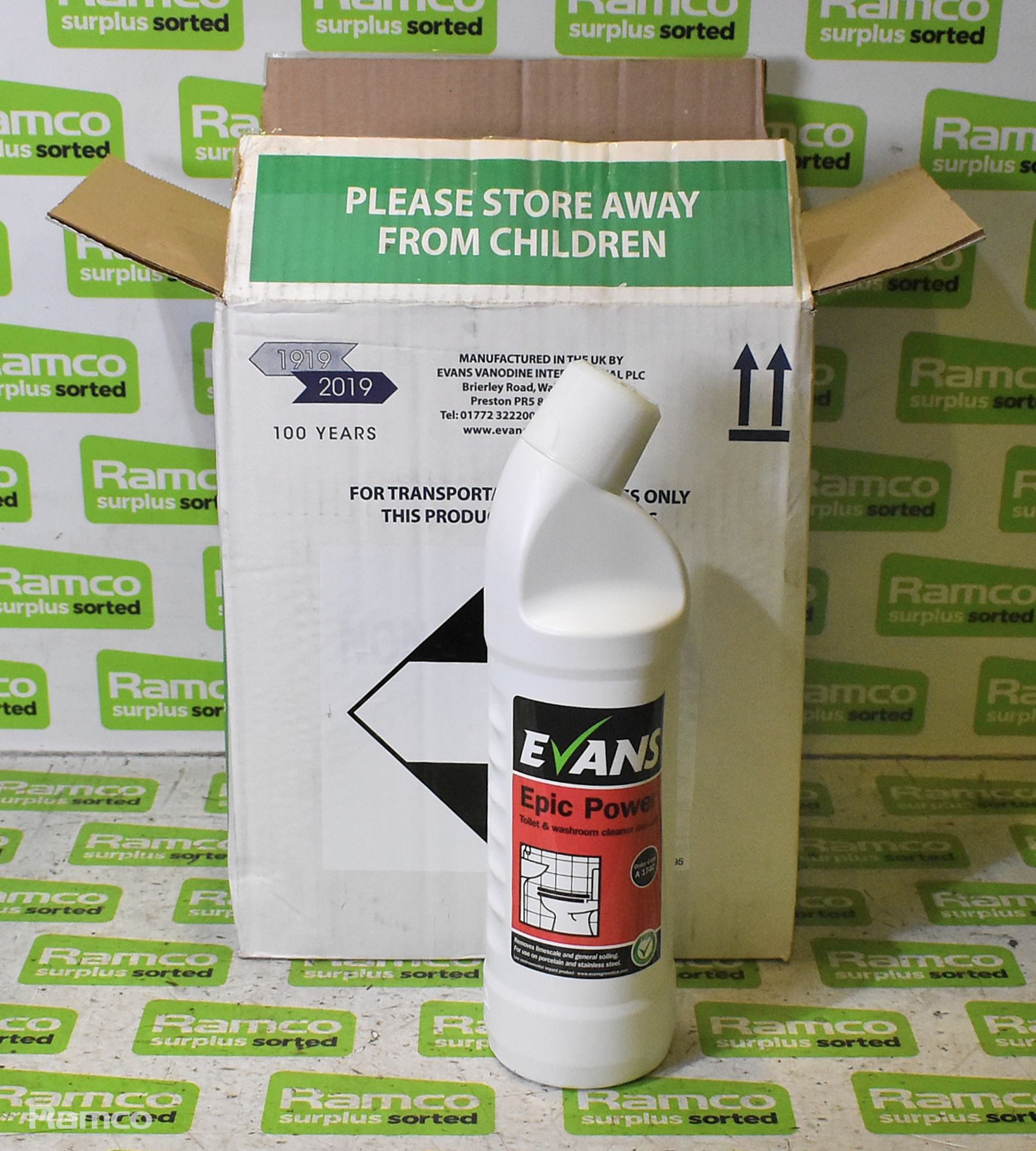 30x 1L bottles of evans epic power toilet and washroom cleaner descaler - Image 4 of 6