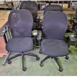 Various mesh back office chairs - details in description