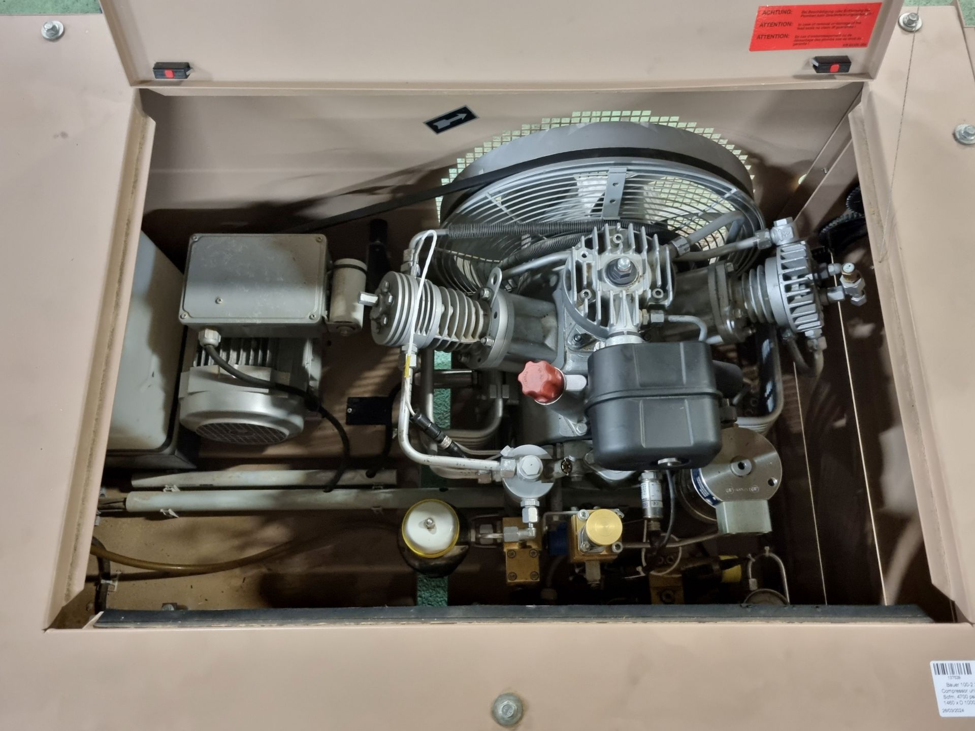 Bauer 100-2.2-H-M01 Compressor & Kompressoren CPF450-M01 cylinder refill system - Image 5 of 17