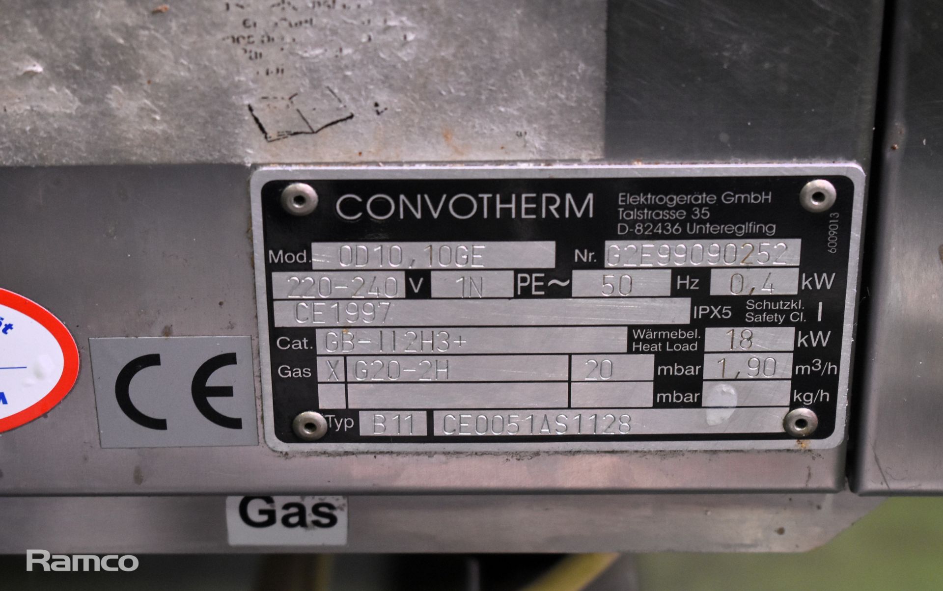 Convotherm OOD10-10GE commercial catering oven - W 950 x D 800 x H 1650mm - Image 6 of 7