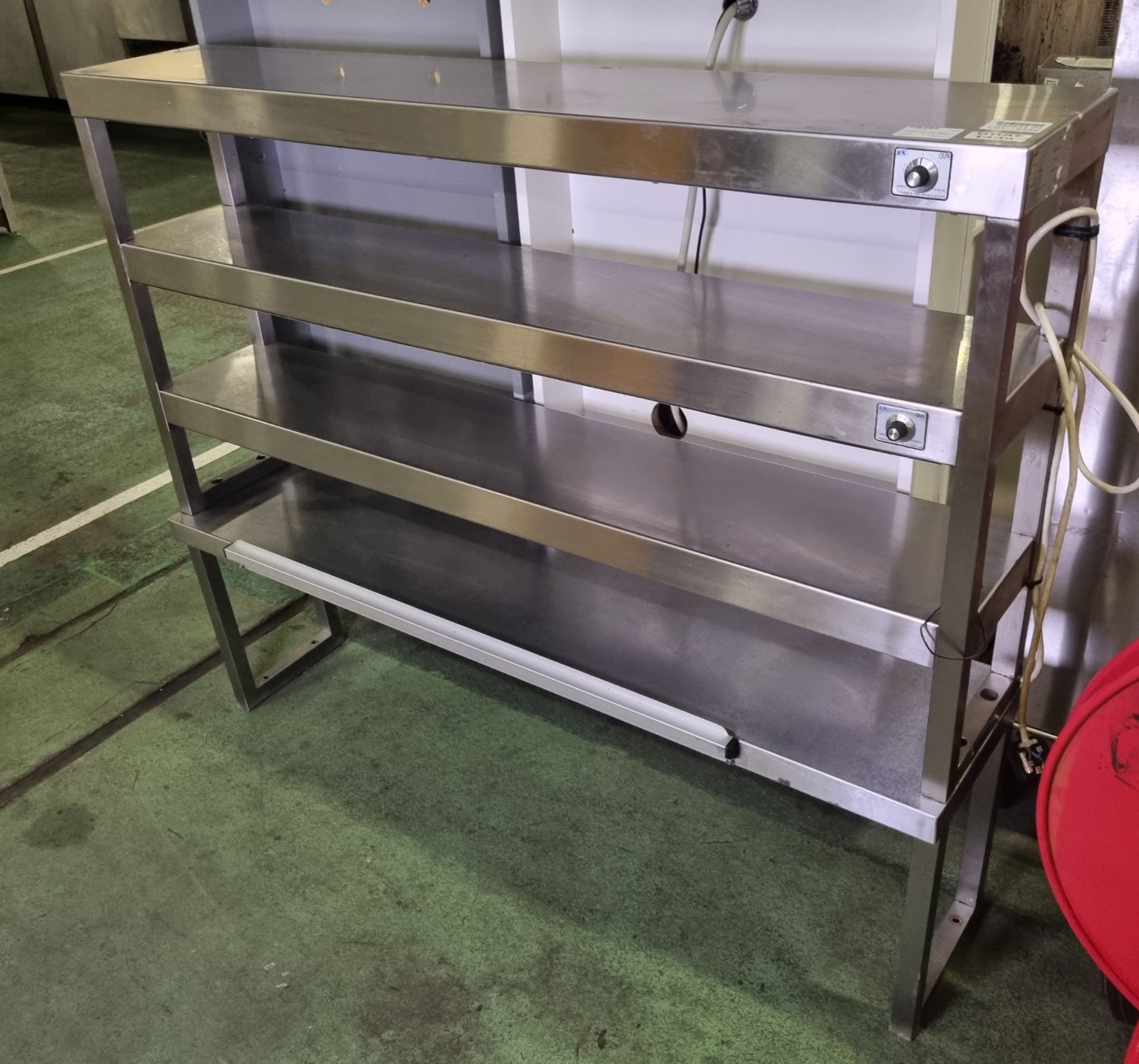 Stainless steel 4 tier gantry - L 1350 x W 300 x H 1120mm - Image 3 of 4