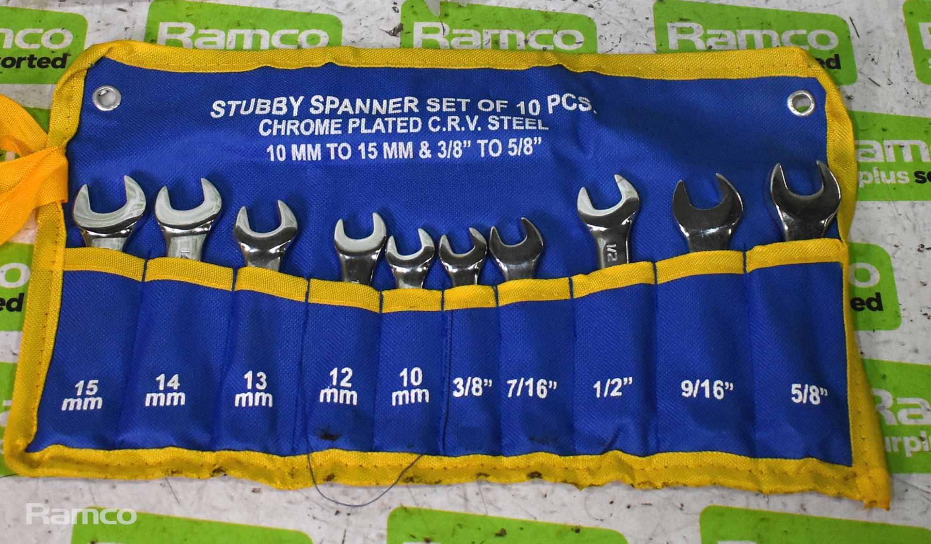 5x 10 piece stubby spanner sets, 100x Neilsen ultra thin steel cutting discs 115mm & more - Image 3 of 11