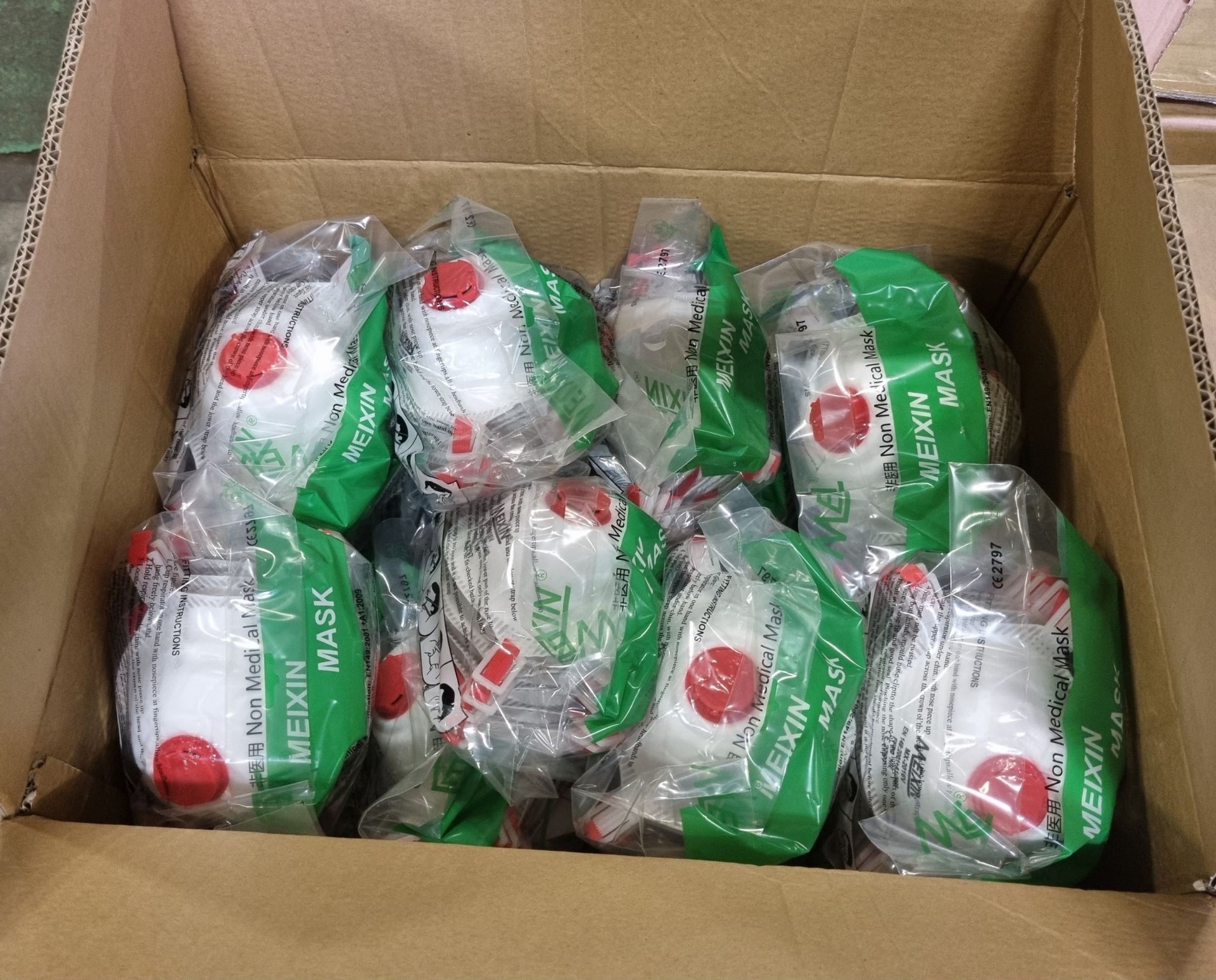 10x boxes of Meixin MX-2016V FFP3 dust mask/respirators - 200 units per box - OUT OF DATE - Image 3 of 4