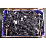 Assorted cables - kettle leads, radio and appliance cables