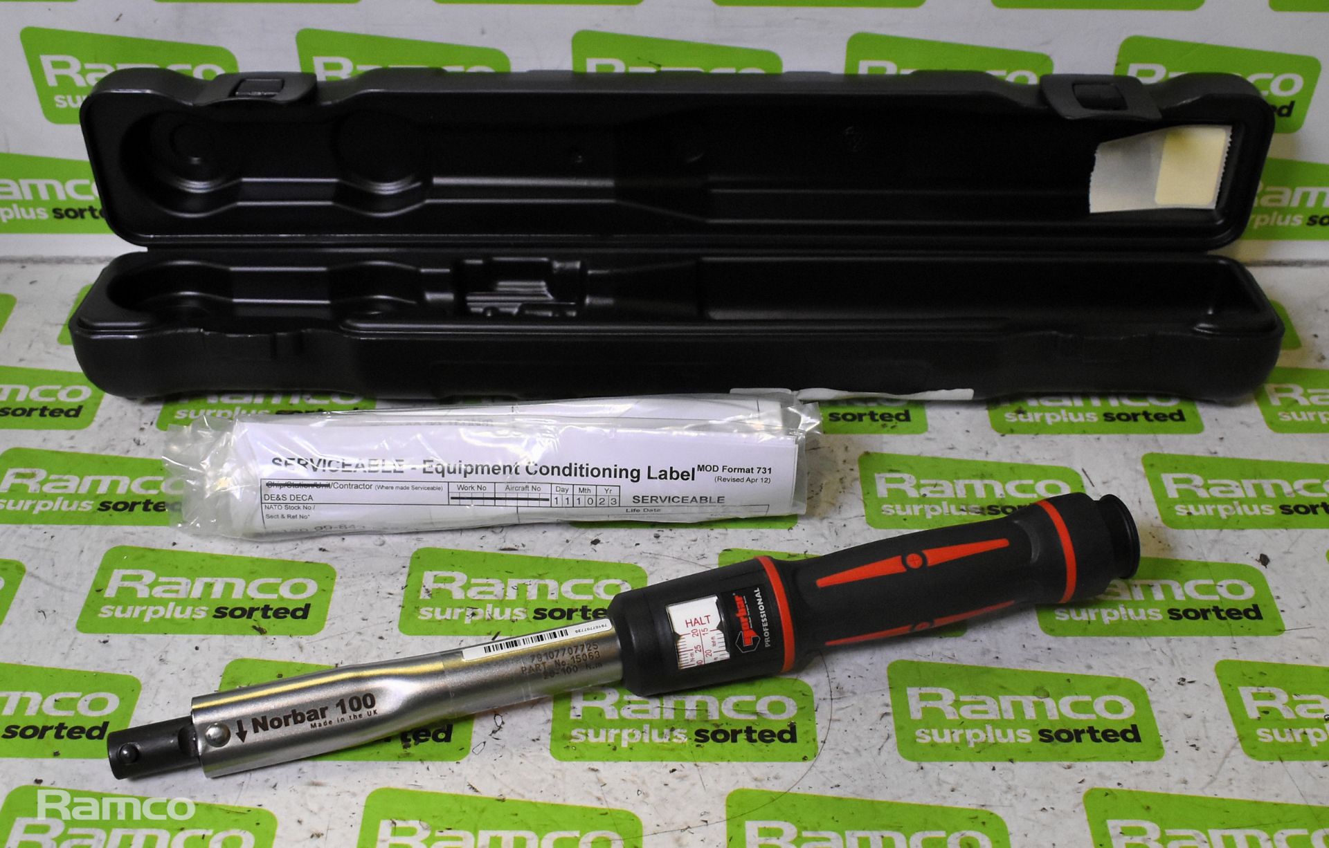 Norbar Professional PRO100 torque wrench handle with box