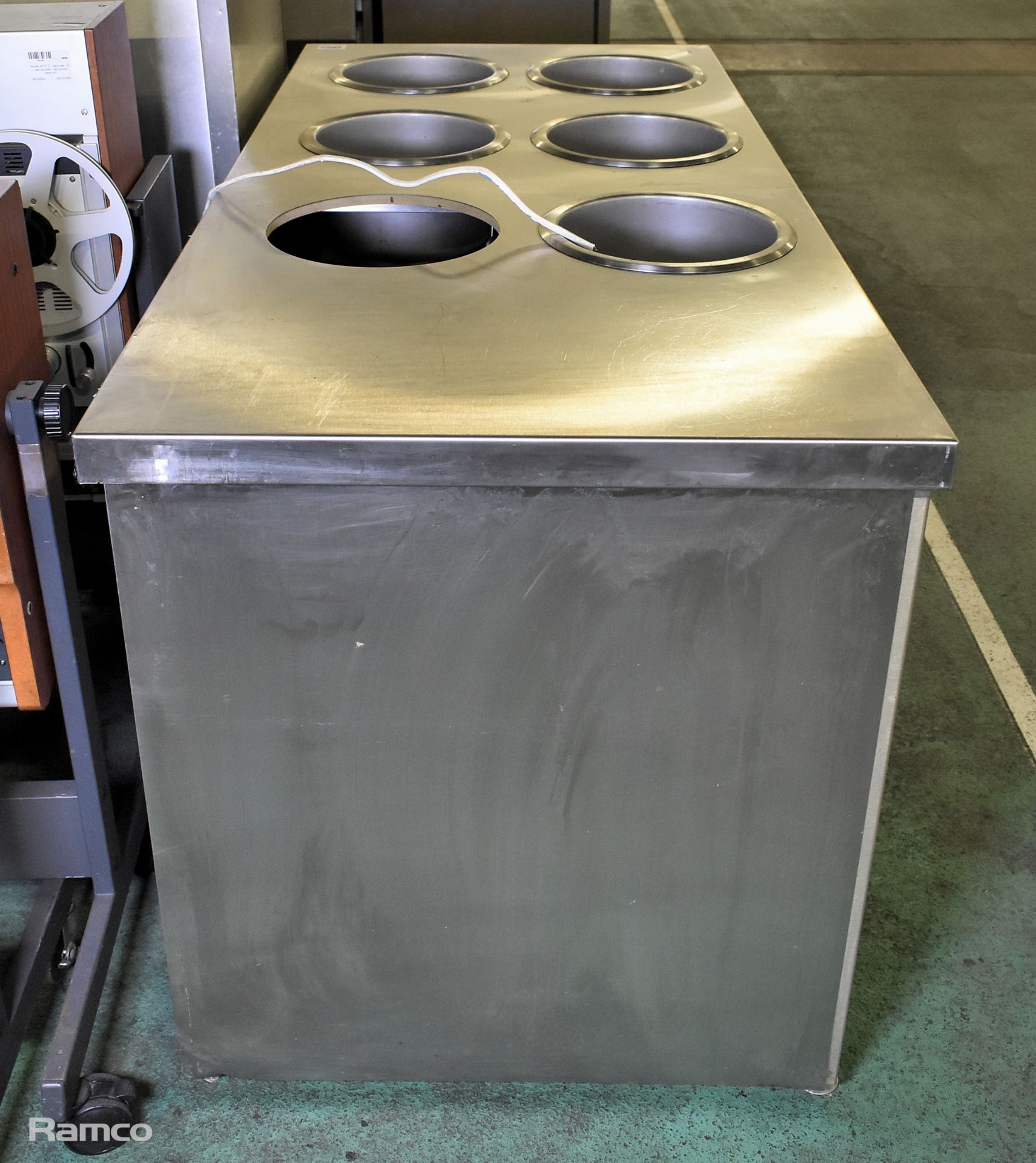 Hatco stainless steel 6 pot heated well - W 1700 x D 770 x H 850mm - Bild 5 aus 7