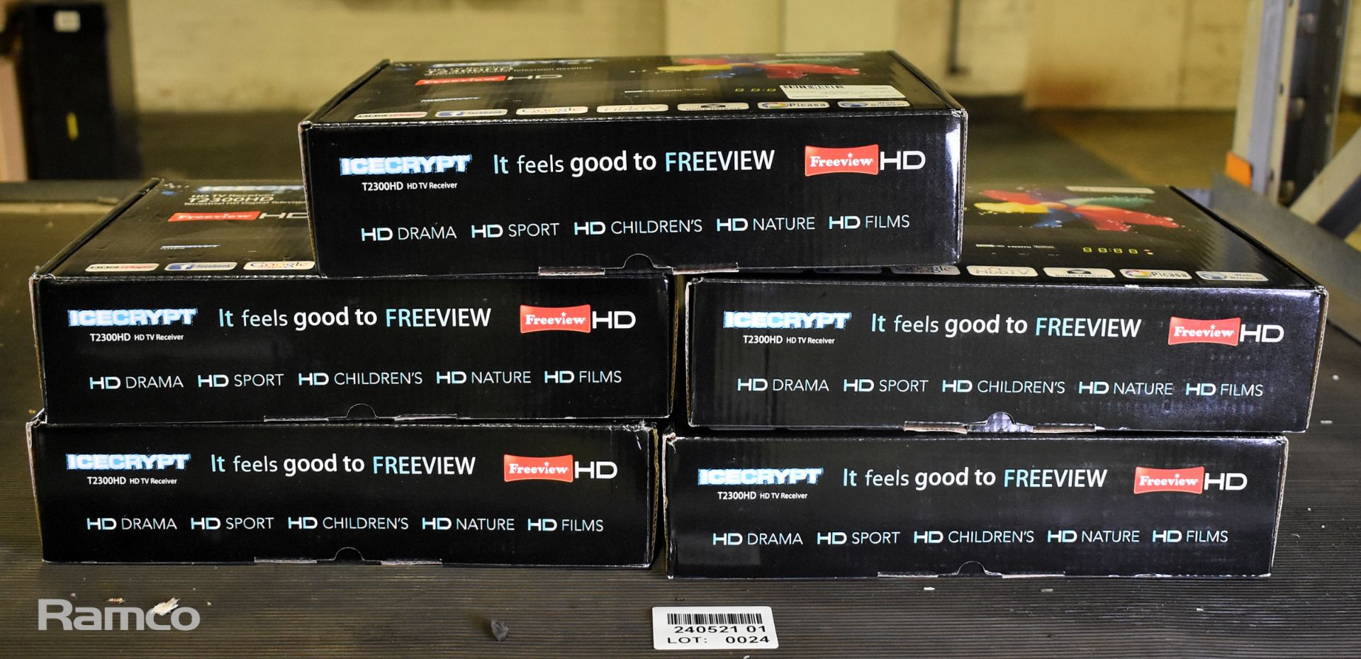 5x Icecrypt T2300HD HD digital receiver units - Image 9 of 9