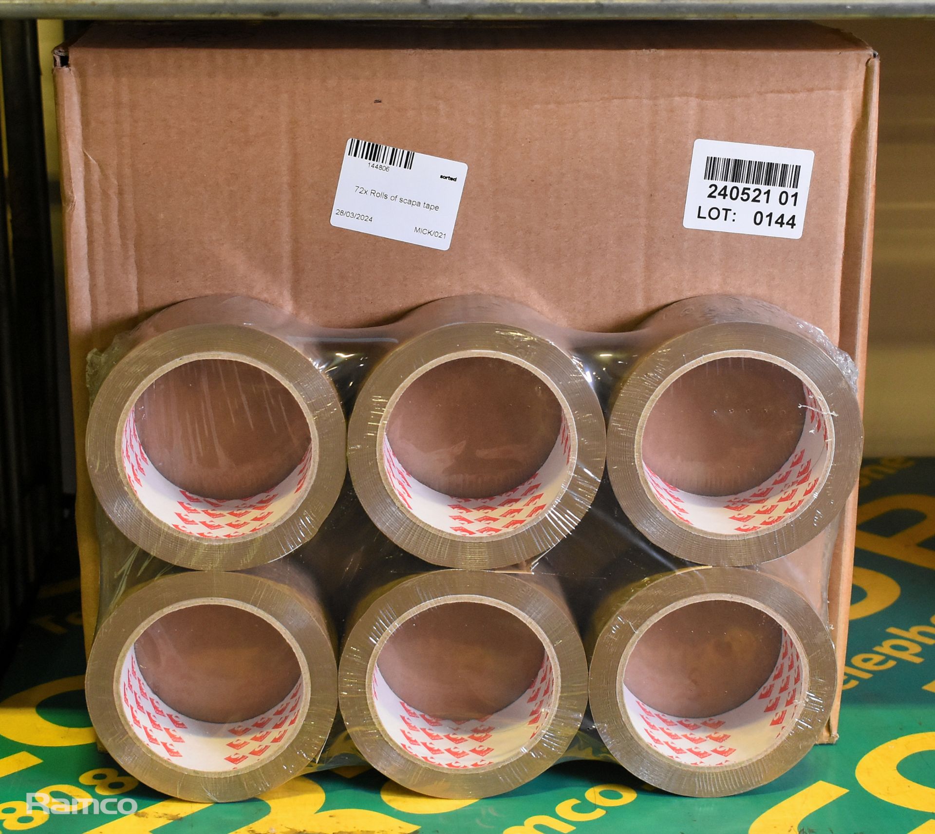 72x rolls of Scapa packing tape