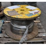 24mm 6 strand galvanised steel wire rope reel - approx weight: 300kg