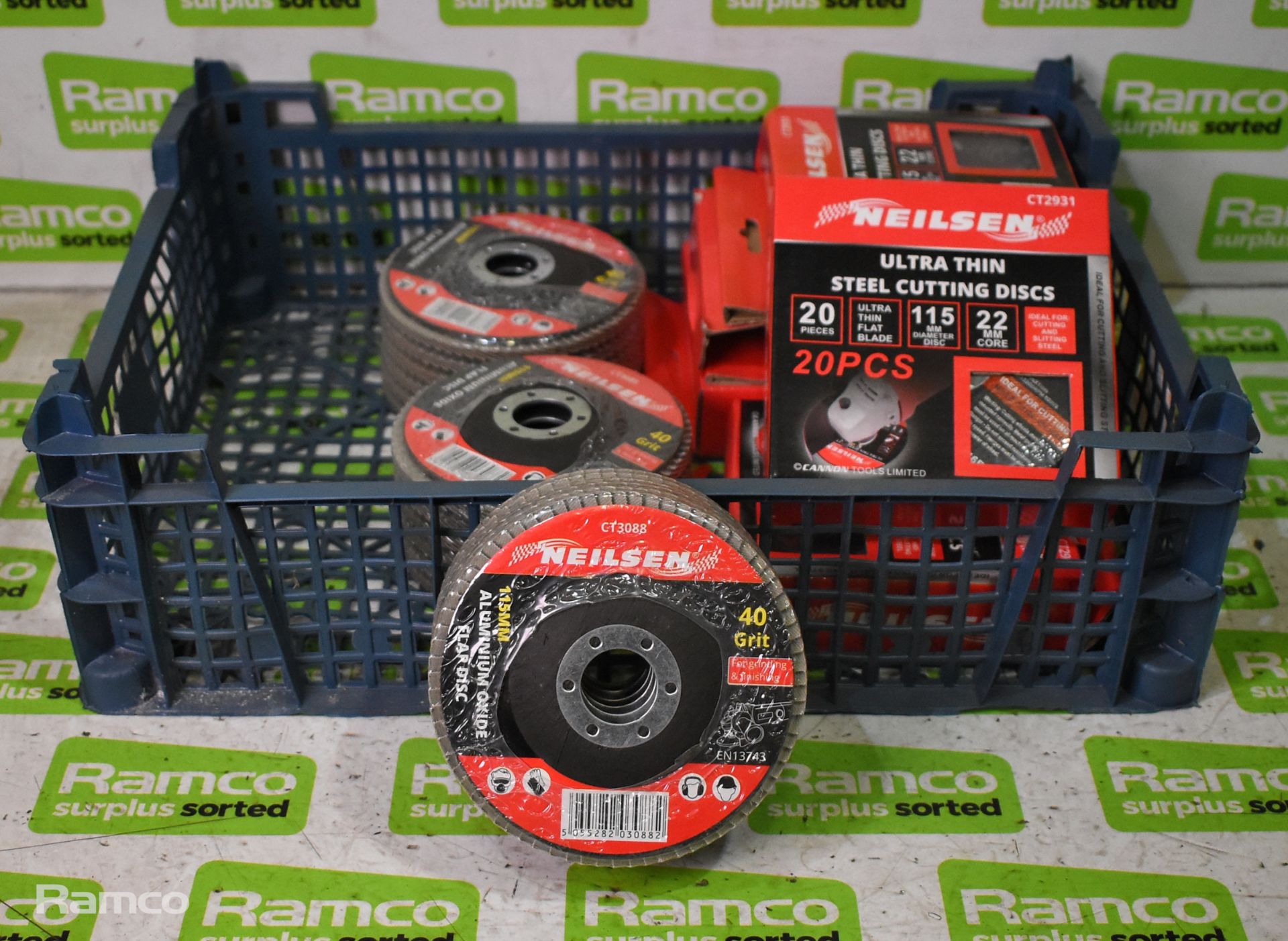 5x 10 piece stubby spanner sets, 100x Neilsen ultra thin steel cutting discs 115mm & more - Image 6 of 11