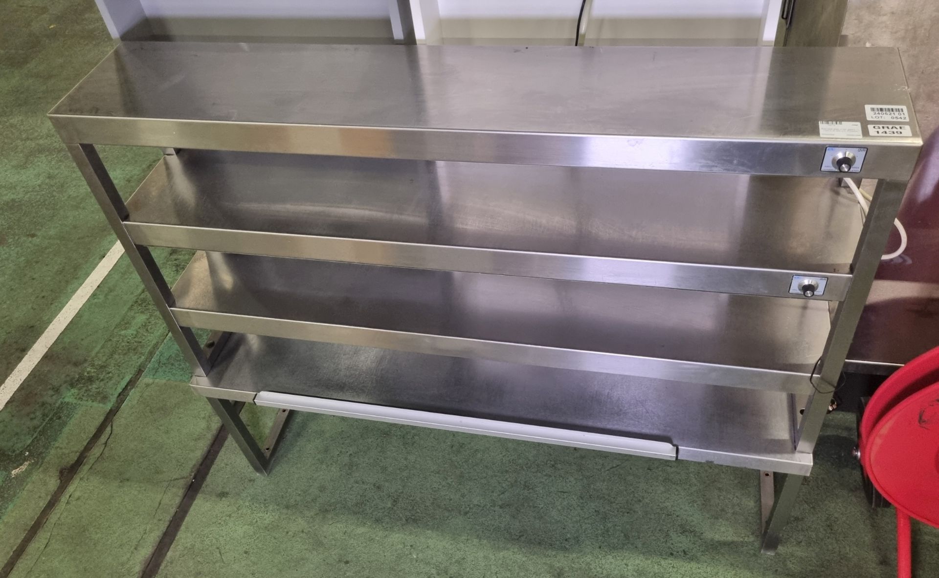 Stainless steel 4 tier gantry - L 1350 x W 300 x H 1120mm - Image 2 of 4