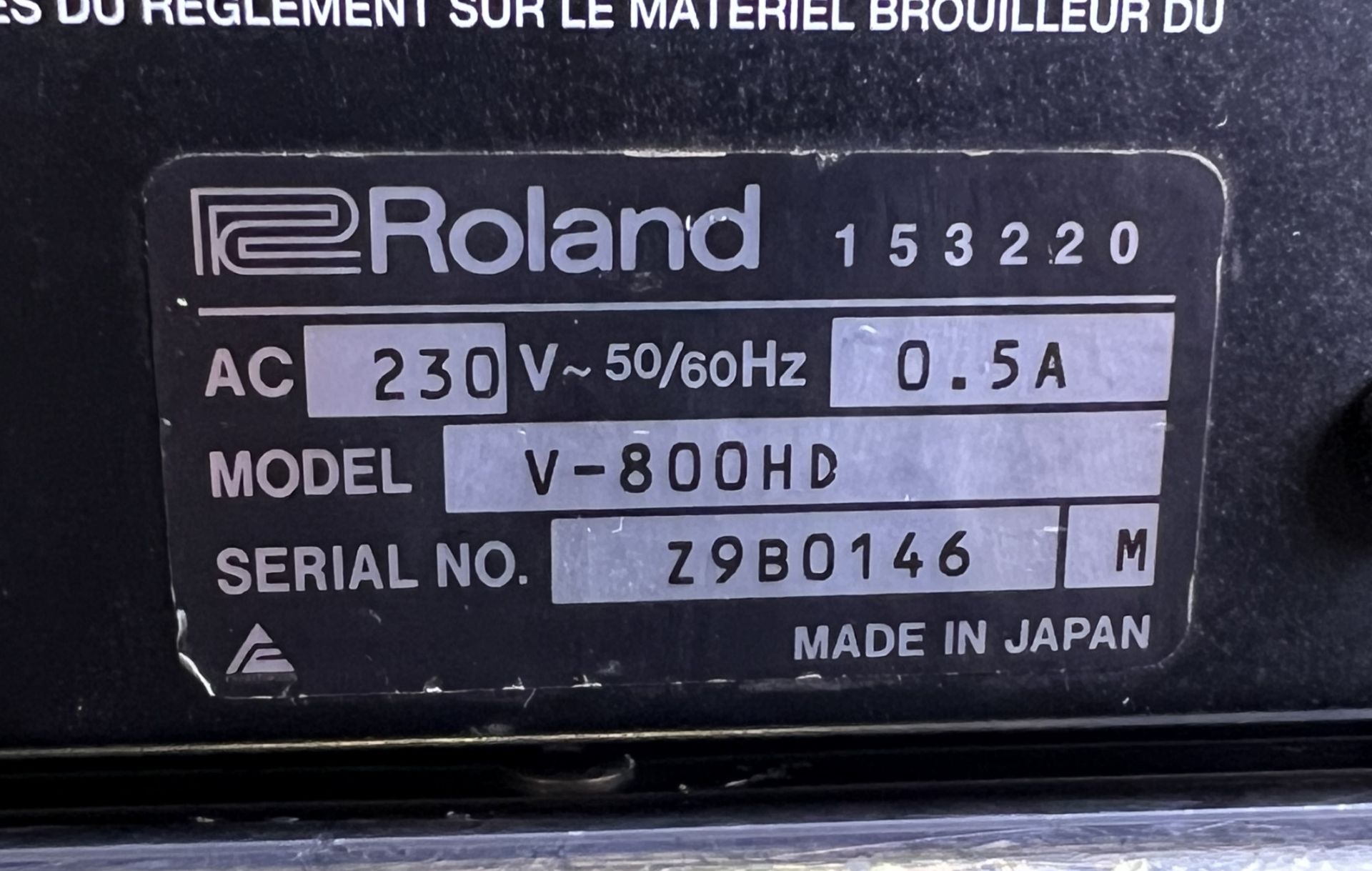Roland V800HD vision mixer in flight case - case dimensions: L 690 x W 370 x H 230mm - FAULTY OUTPUT - Image 7 of 10