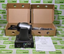 2 x Edis V60CL PTZ conference camera, tested and working, STOCK IMAGE