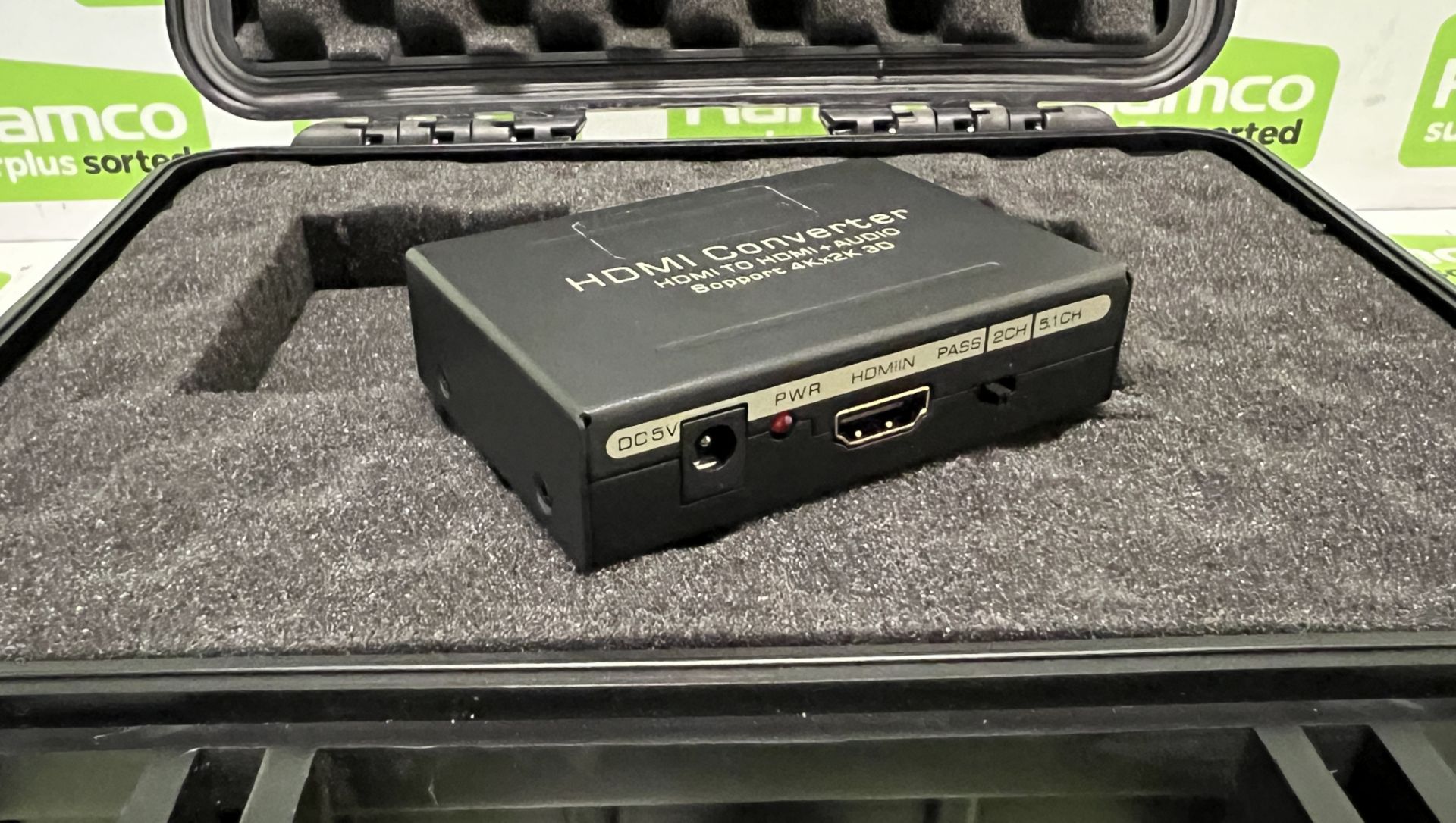 HDMI converter - HDMI to HDMI + audio support 4K x 2K 3D in foam padded case - Image 3 of 4