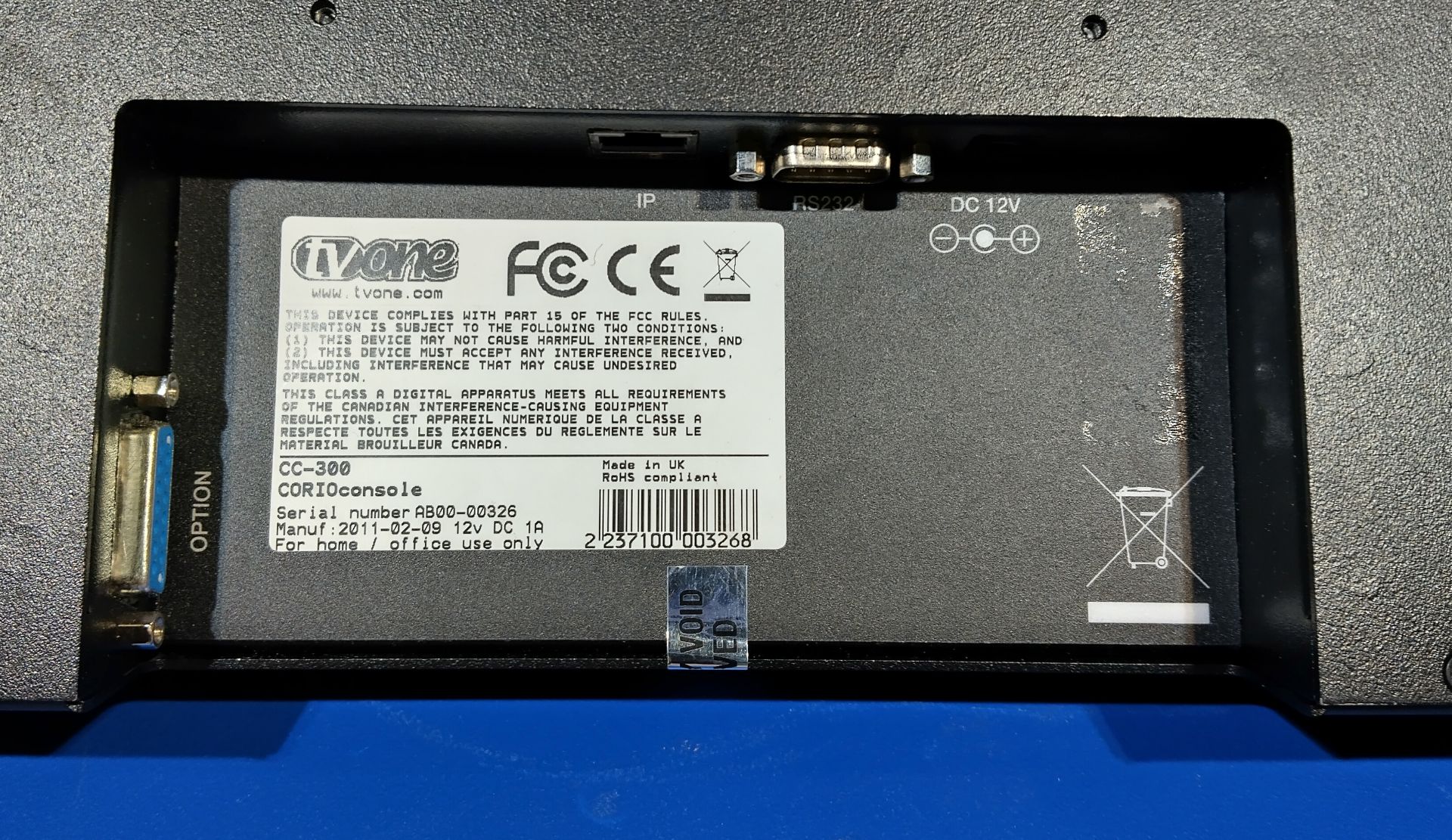 TVone CC-300 Corio vision mixer in case - case dimensions: L 520 x W 370 x H 220mm - Image 5 of 6