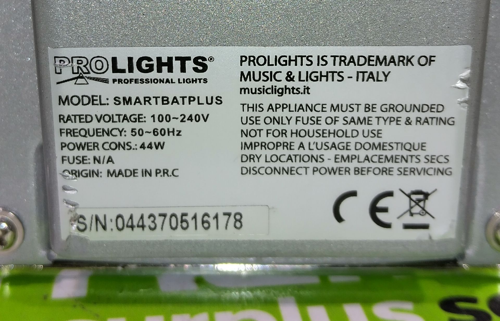 6x Prolight Smartbat battery uplighters in flight case - case dimensions: L 540 x W 470 x H 560mm - Image 4 of 10