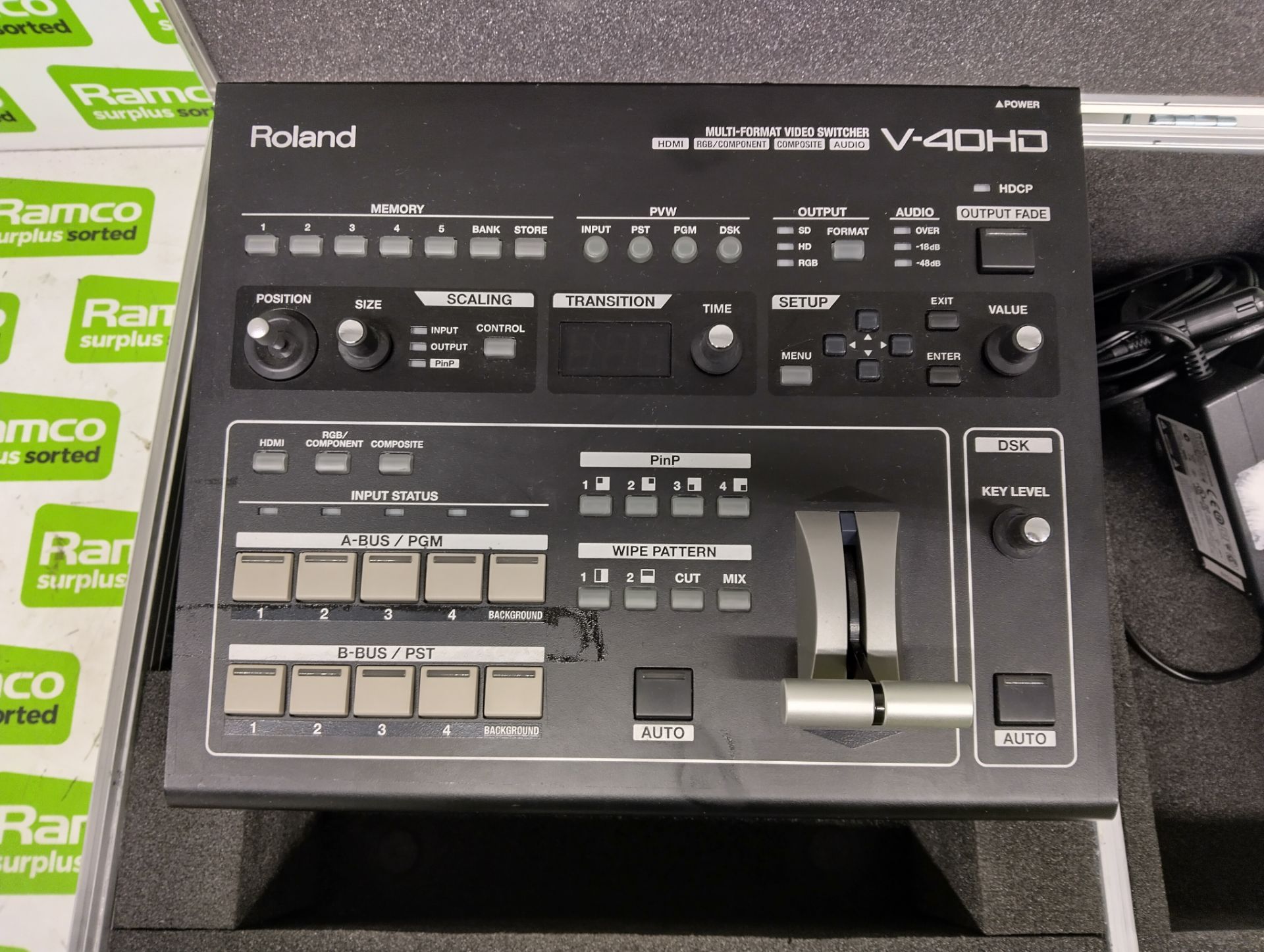 Roland V-40HD multi-format video switcher with flight case - Image 3 of 5